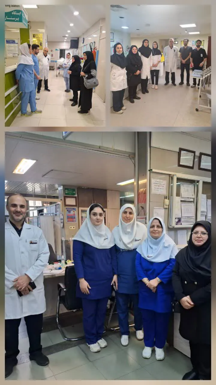 بازدید مدیر پرستاری دانشگاه از روند ارائه خدمات درمانی و مراقبت‌های پرستاری در بیمارستان‌های امام رضا (ع) و شهید مدنی