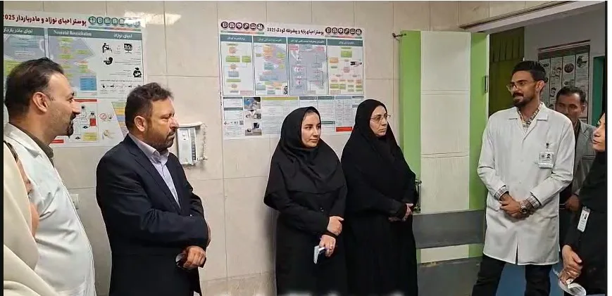 بازدید معاون درمان دانشگاه علوم پزشکی تبریز از بیمارستان امام حسین(ع) هریس